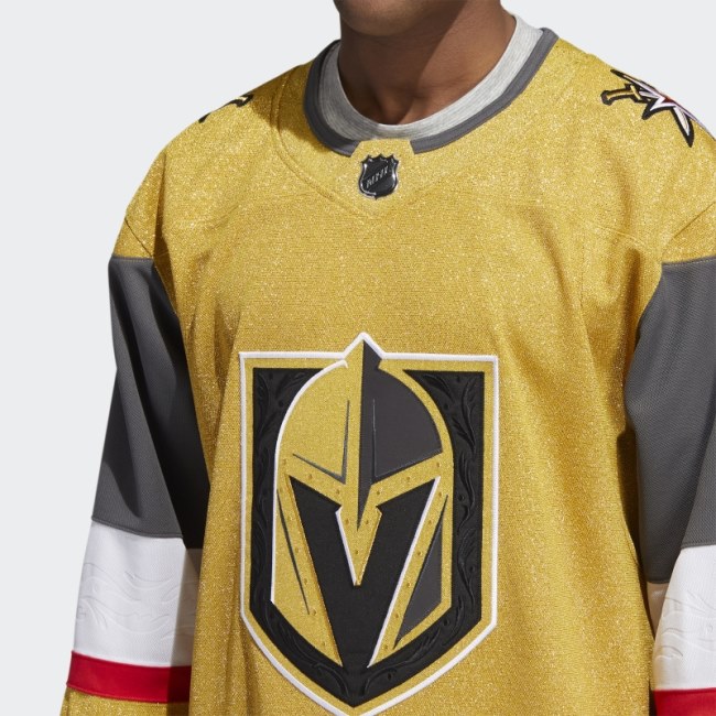 Metallic Gold Golden Knights Home Authentic Jersey Adidas