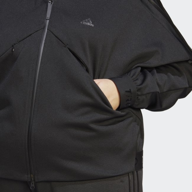 Black Adidas Tiro Suit-Up Track Top Advanced (Plus Size)