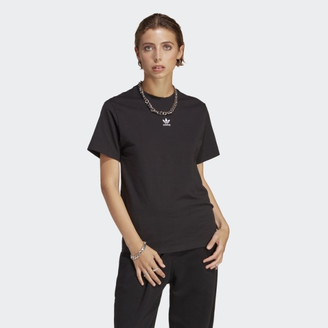 Black Adicolor Essentials Regular T-Shirt Adidas