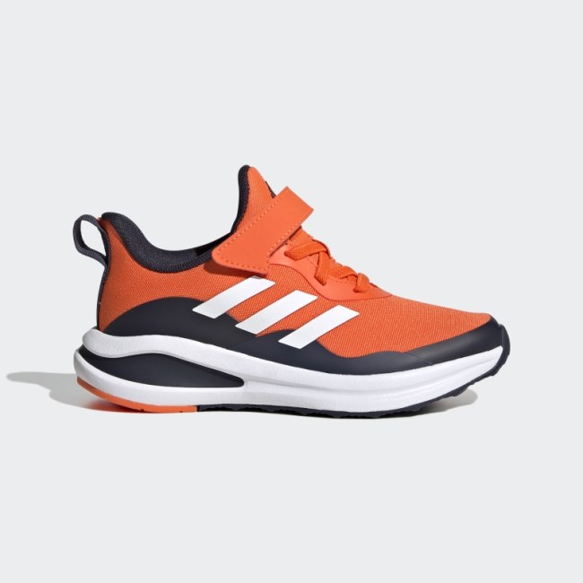 Orange Adidas Fortarun Sport Running Lace Shoes