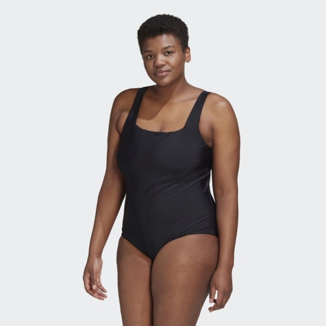 Adidas Iconisea Swimsuit (Plus Size) Black