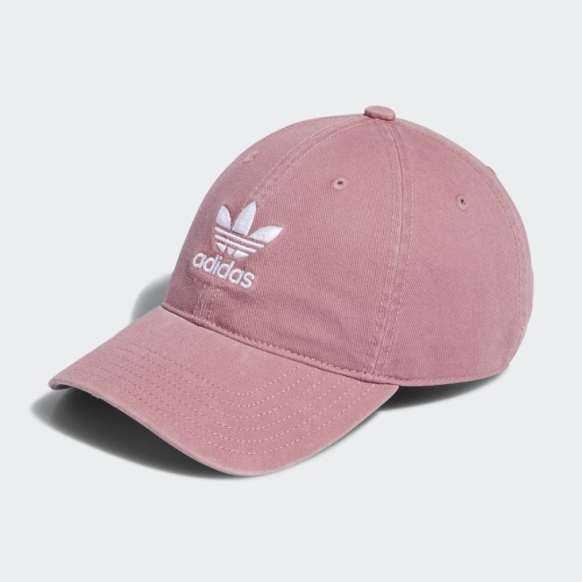 Pink Adidas Relaxed Strap-Back Hat
