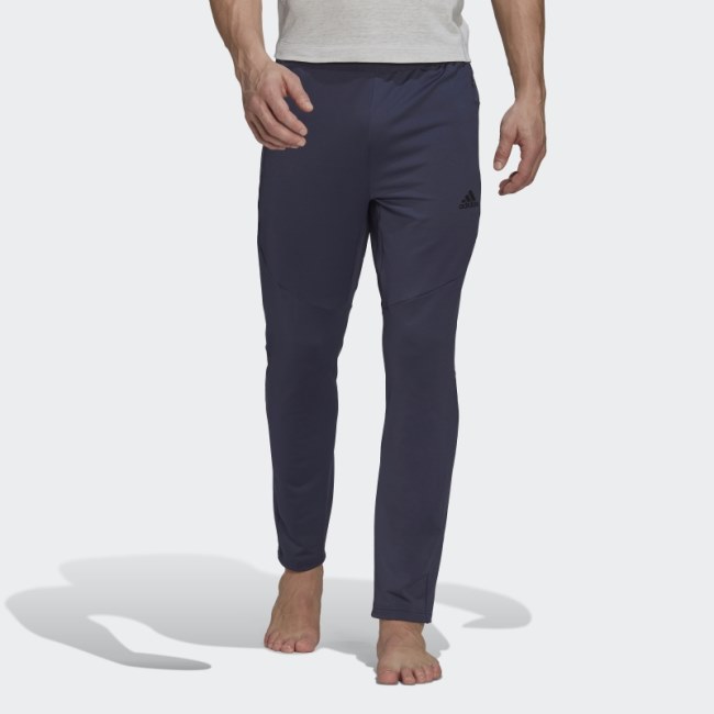 Navy Adidas AEROREADY Yoga 7/8 Pants