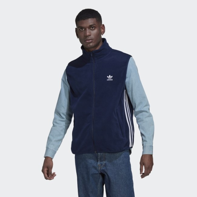 Adicolor 3-Stripes Fleece Vest Adidas Night Indigo