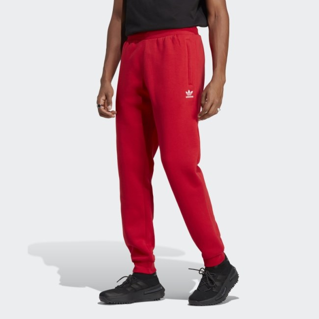 Adidas Scarlet Trefoil Essentials Joggers