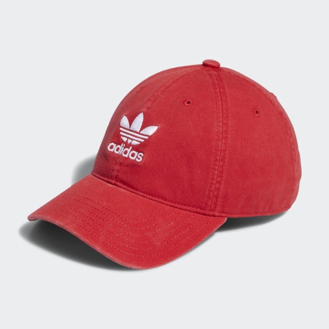 Relaxed Strap-Back Hat Adidas Scarlet