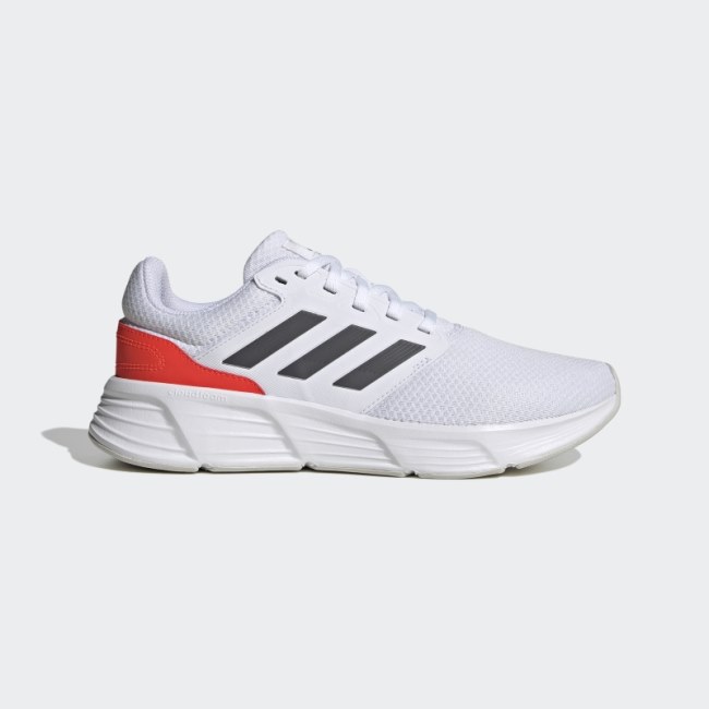 White Adidas Galaxy 6 Running Shoes