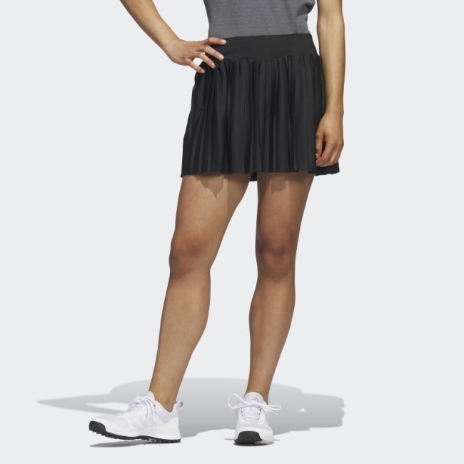 Black Adidas Ultimate365 Tour Pleated 15-Inch Golf Skort
