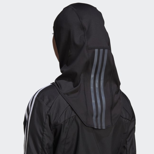 Adidas Black Run Icons 3-Stripes Sport Hijab