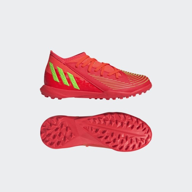 Red Predator Edge.3 Turf Shoes Adidas