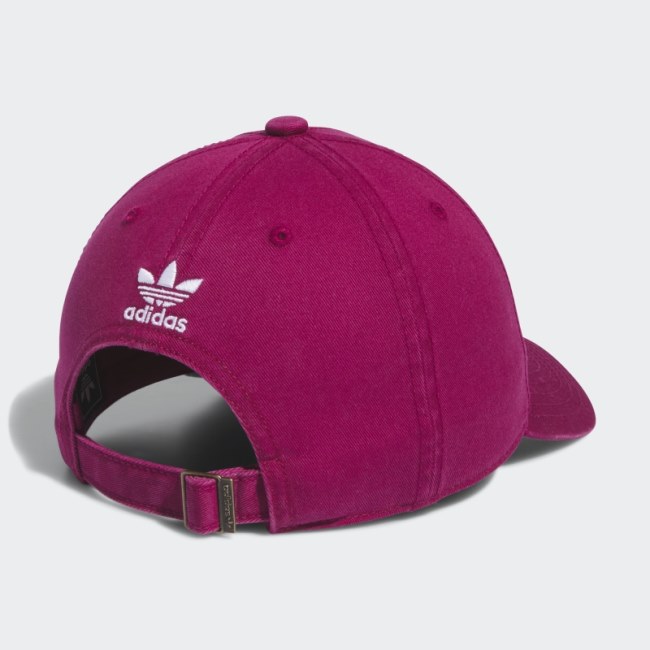 Relaxed Strap Back Hat Adidas Burgundy