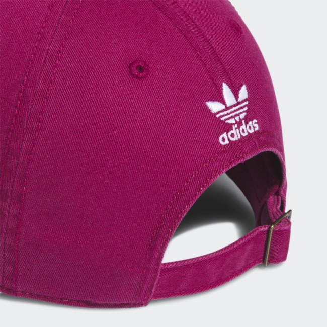 Relaxed Strap Back Hat Adidas Burgundy