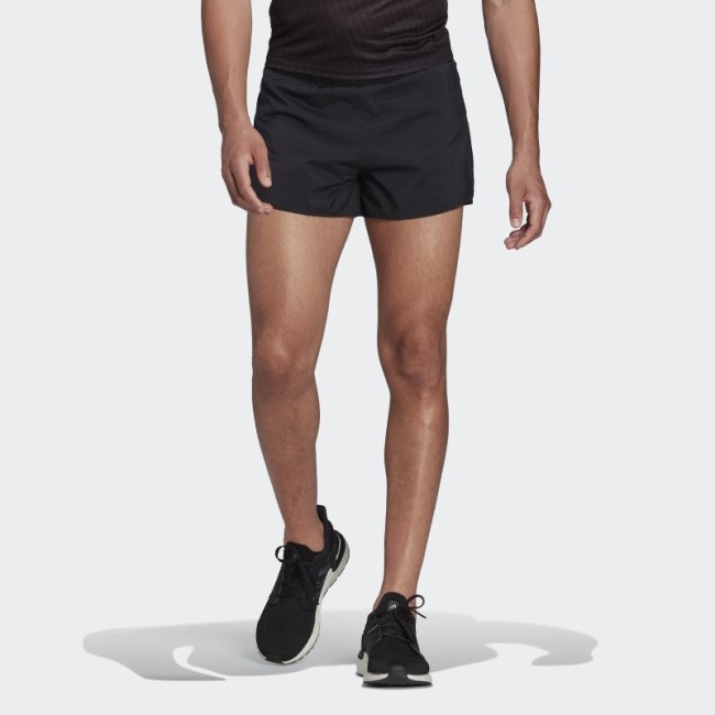 Black Adizero Engineered Split Shorts Adidas