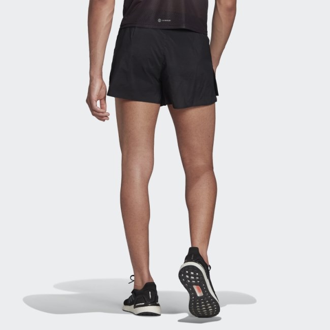 Black Adizero Engineered Split Shorts Adidas