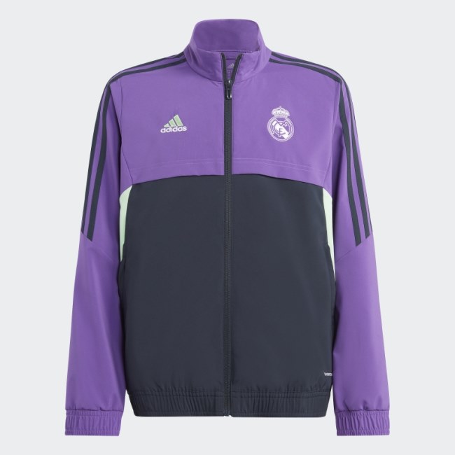 Purple Real Madrid Condivo 22 Presentation Track Top Adidas