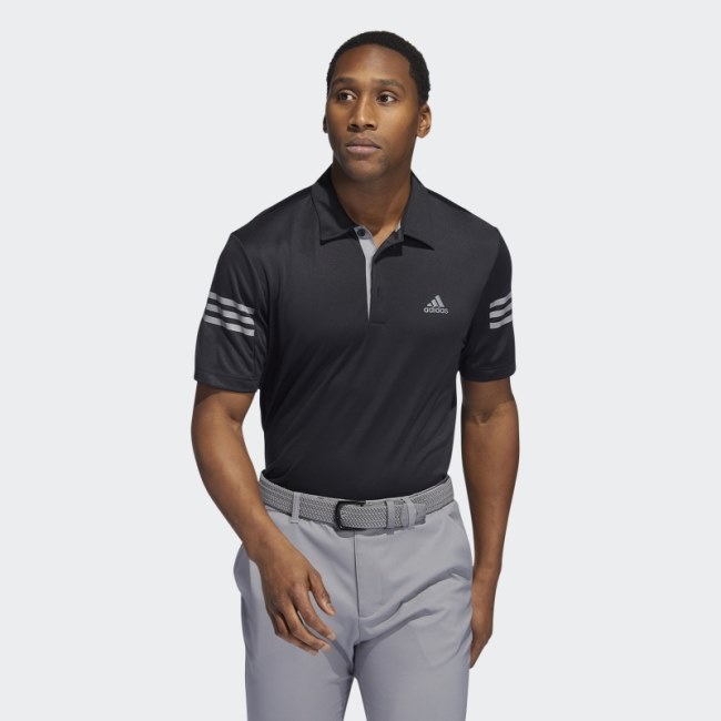 3-Stripes Polo Shirt Black Adidas