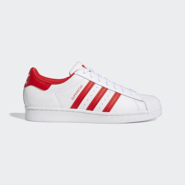Adidas Superstar Shoes Red