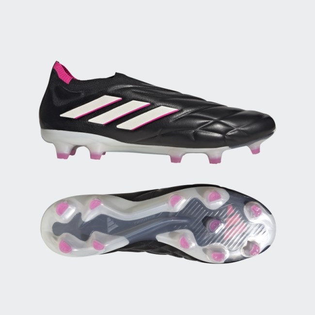 Black Copa Pure+ Firm Ground Soccer Cleats Adidas