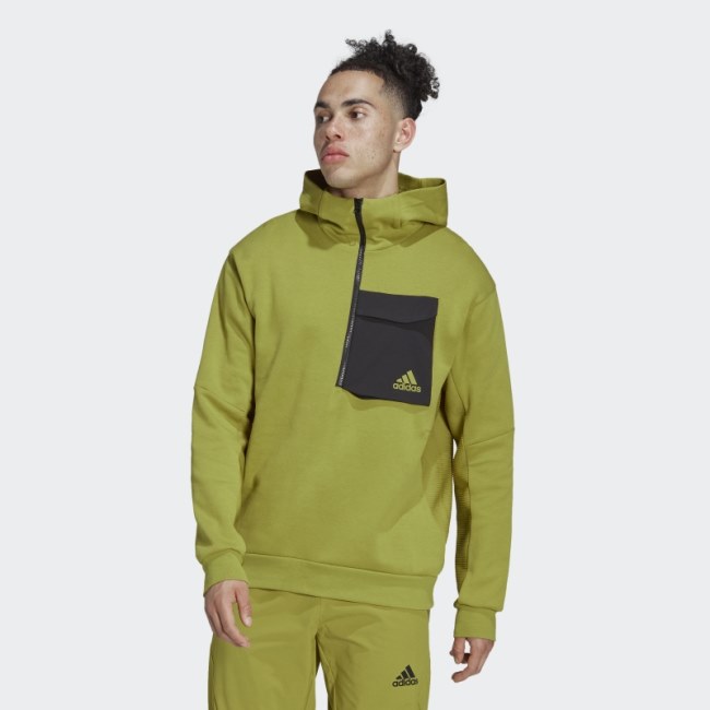 Olive Adidas Designed for Gameday Hoodie