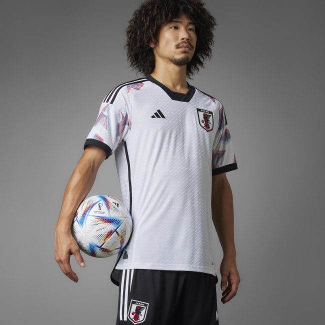 Japan 22 Away Authentic Jersey Adidas White