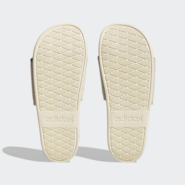 Ecru Tint Adilette Comfort Slides Adidas