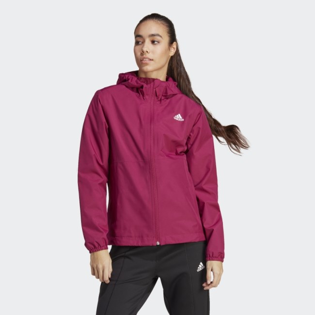 Berry Adidas Essentials RAIN.RDY Jacket
