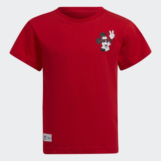 Red Disney Mickey and Friends T-Shirt Adidas