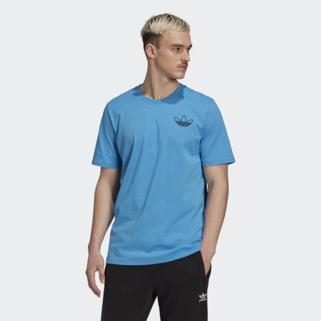 Trefoil Series Style T-Shirt Adidas Blue