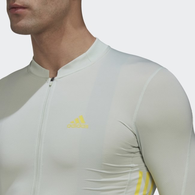 Adidas The Short Sleeve Cycling Jersey Yellow Fashion