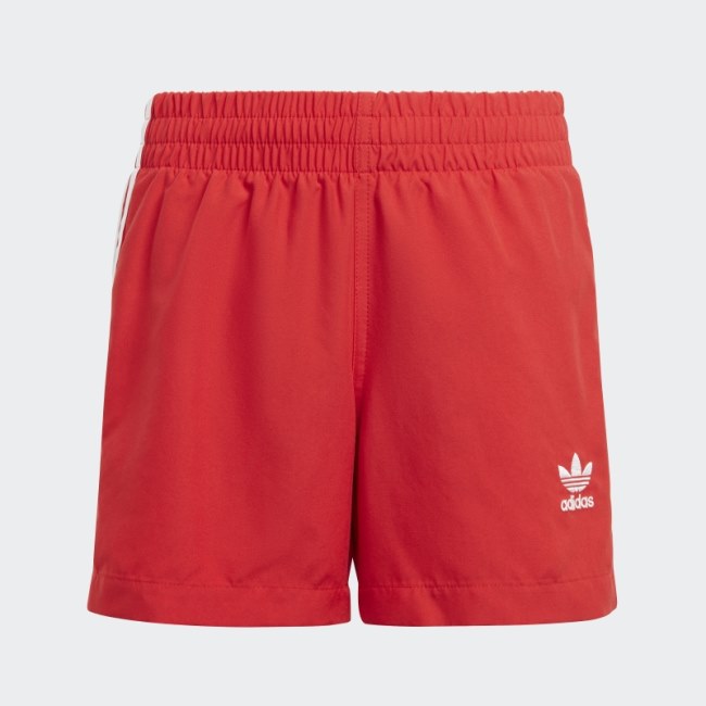 Originals Adicolor 3-Stripes Swim Shorts Adidas Scarlet