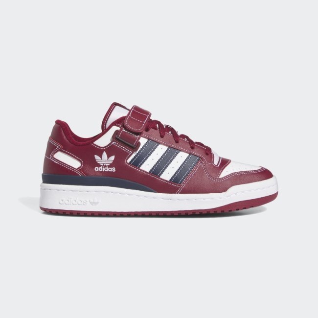 Forum Low Shoes Coll Burgundy Adidas