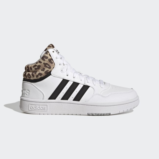 White Hoops 3.0 Mid Classic Shoes Adidas