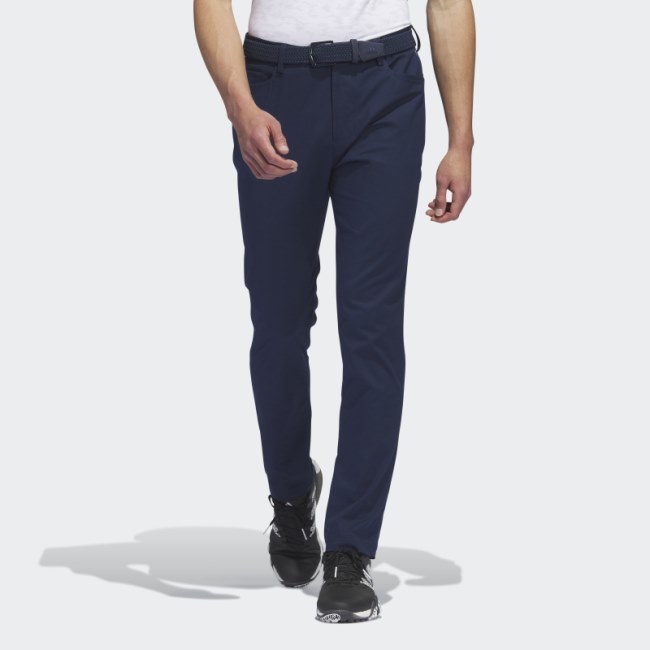 Navy Go-To 5-Pocket Golf Trousers Adidas