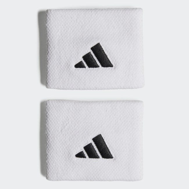White Adidas Tennis Wristband Small