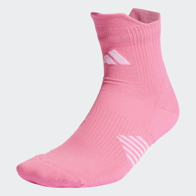 Pink Adidas Running x Supernova Quarter Performance Socks Hot