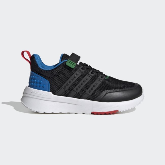 Black Adidas x LEGO Racer TR21 Elastic Lace and Top Strap Shoes