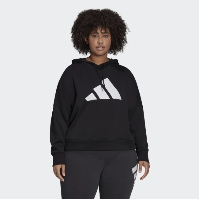 Future Icons Hoodie (Plus Size) Black Adidas