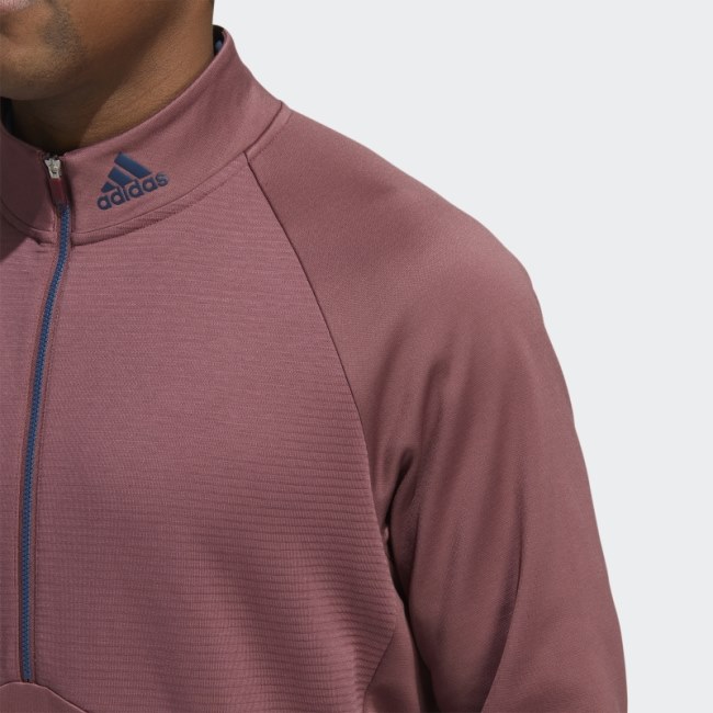 Burgundy Adidas COLD.RDY 1/4-Zip Pullover