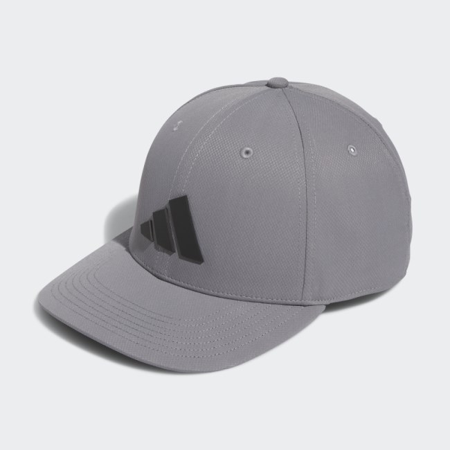 Grey Adidas Tour Snapback Hat
