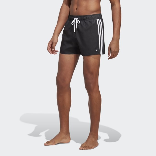 Black 3-Stripes CLX Swim Shorts Adidas