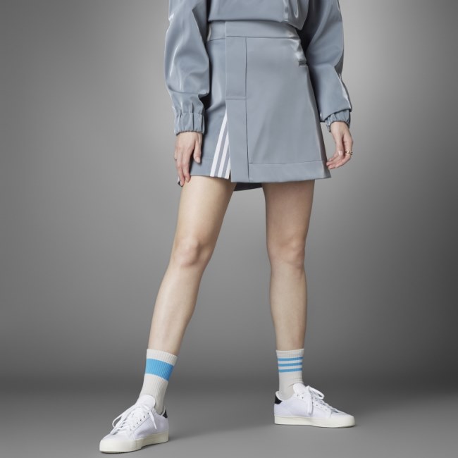 Blue Version High Shine Skirt Adidas Grey