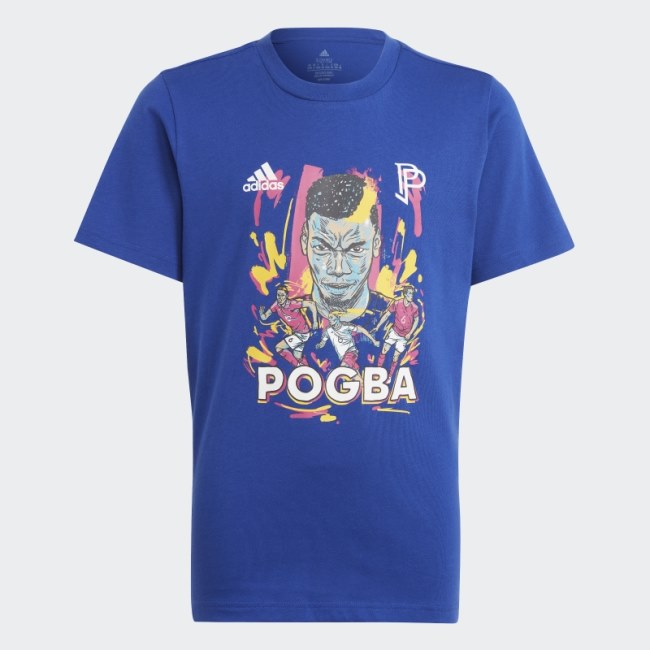 Adidas Pogba Graphic T-Shirt Blue