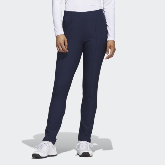 Navy Adidas Pintuck Pull-On Pants