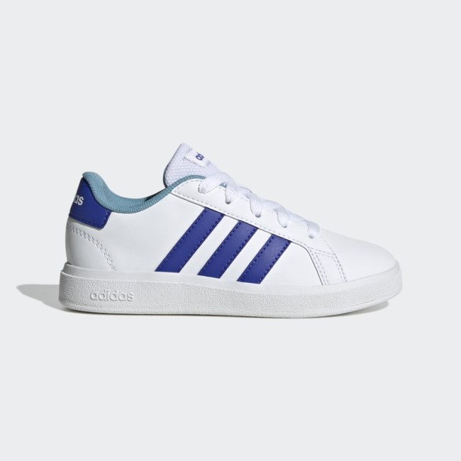 Grand Court Lifestyle Tennis Lace-Up Shoes White Adidas