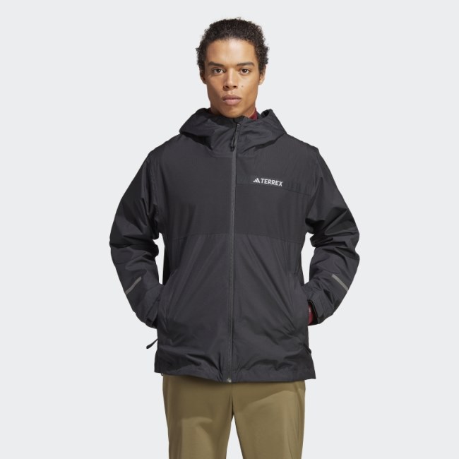 Black Terrex Multi RAIN.RDY 2-Layer Rain Jacket 2 Adidas