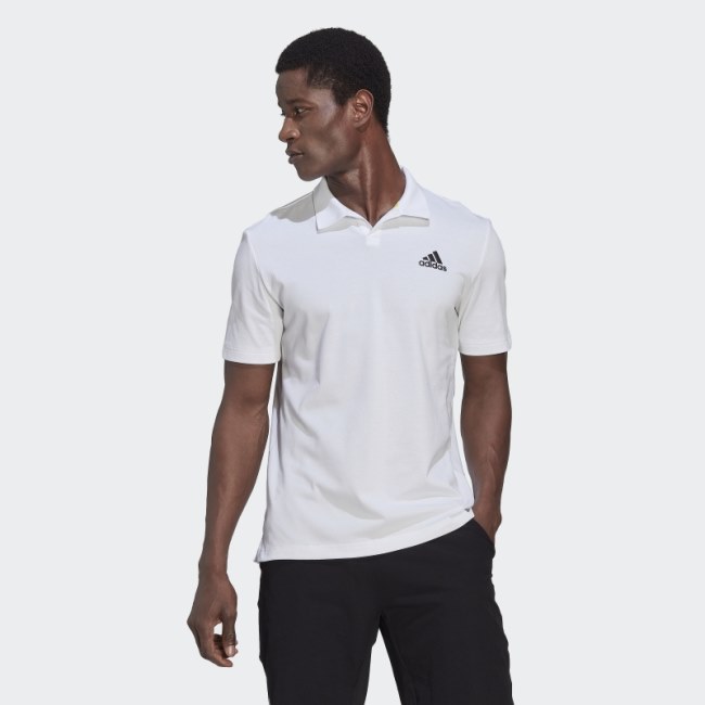 Clubhouse 3-Bar Tennis Polo Shirt Adidas White