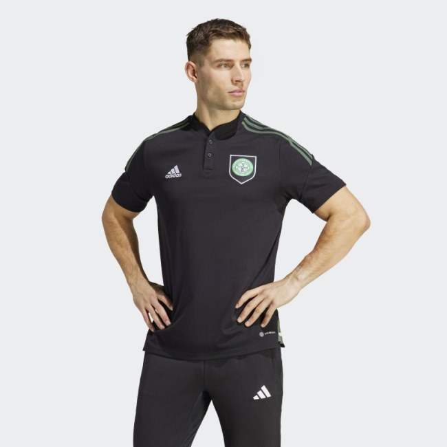 Black Celtic FC Condivo 22 Polo Shirt Adidas