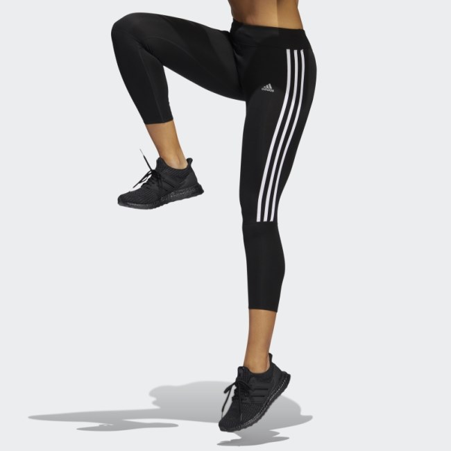 Adidas Running 3-Stripes Leggings Black