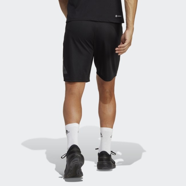 Black Train Essentials Seasonal Training Shorts Adidas