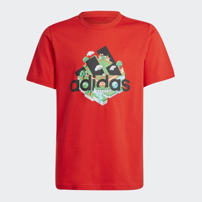 Red Hot Adidas x LEGO Graphic Tee